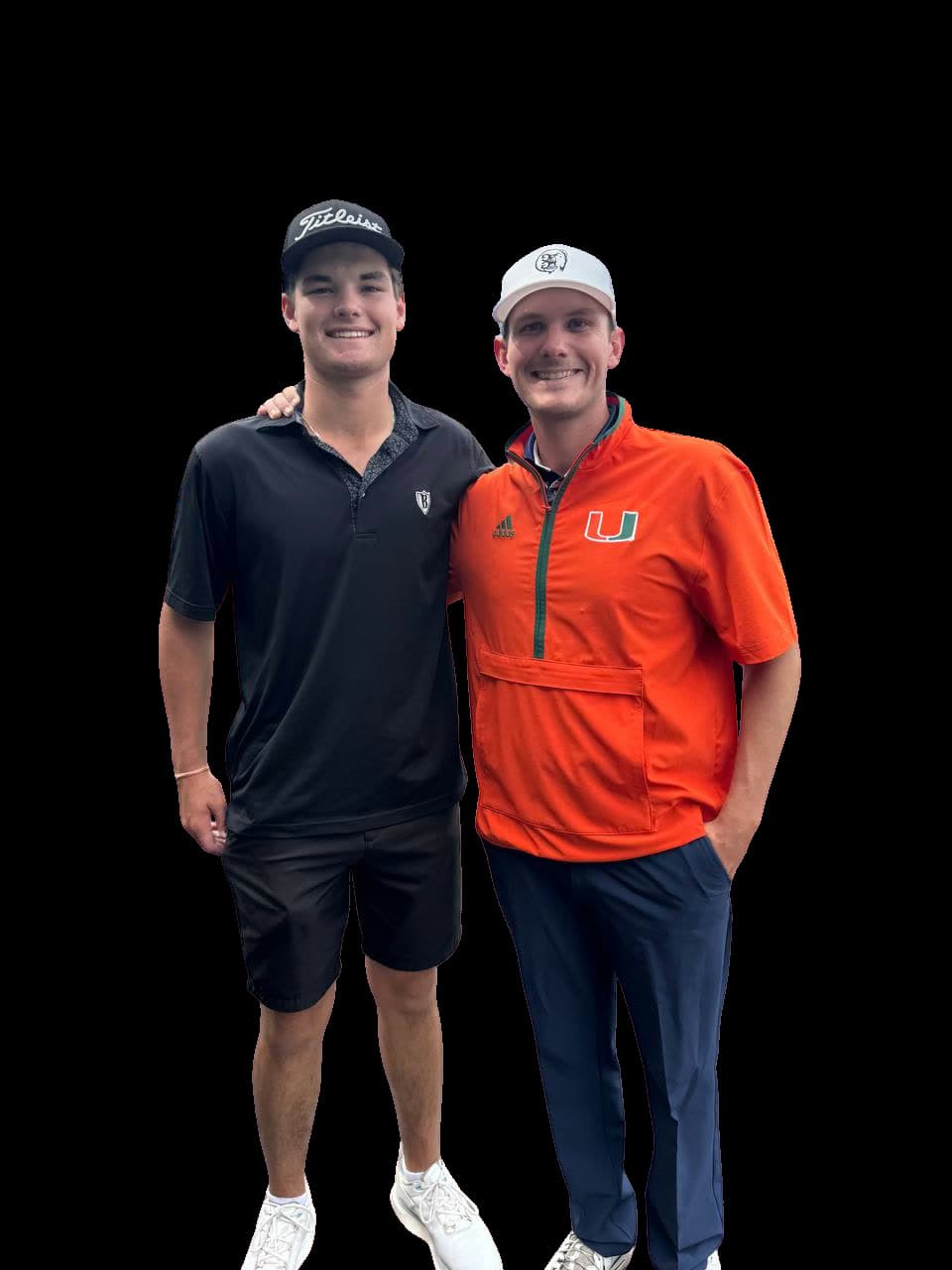 Junior golfer training with James Kasza